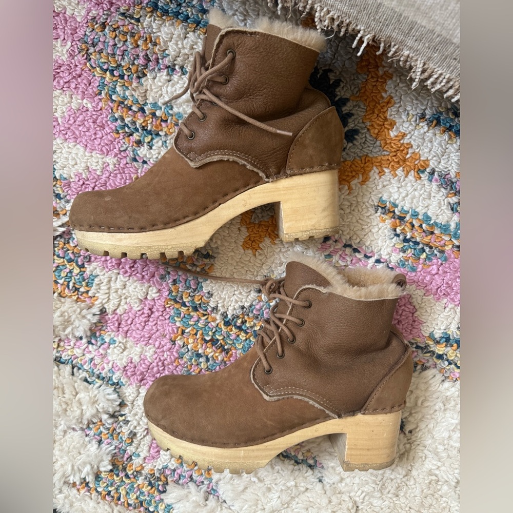 No. 6 Store Shearling Lace Up Boot